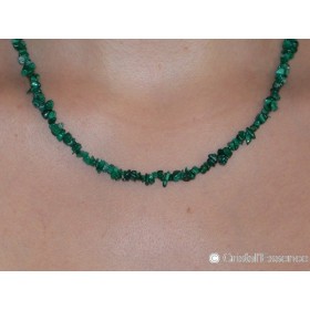Malachite, collier baroque