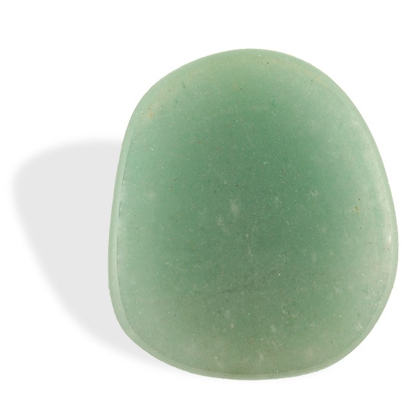 Aventurine, galet plat