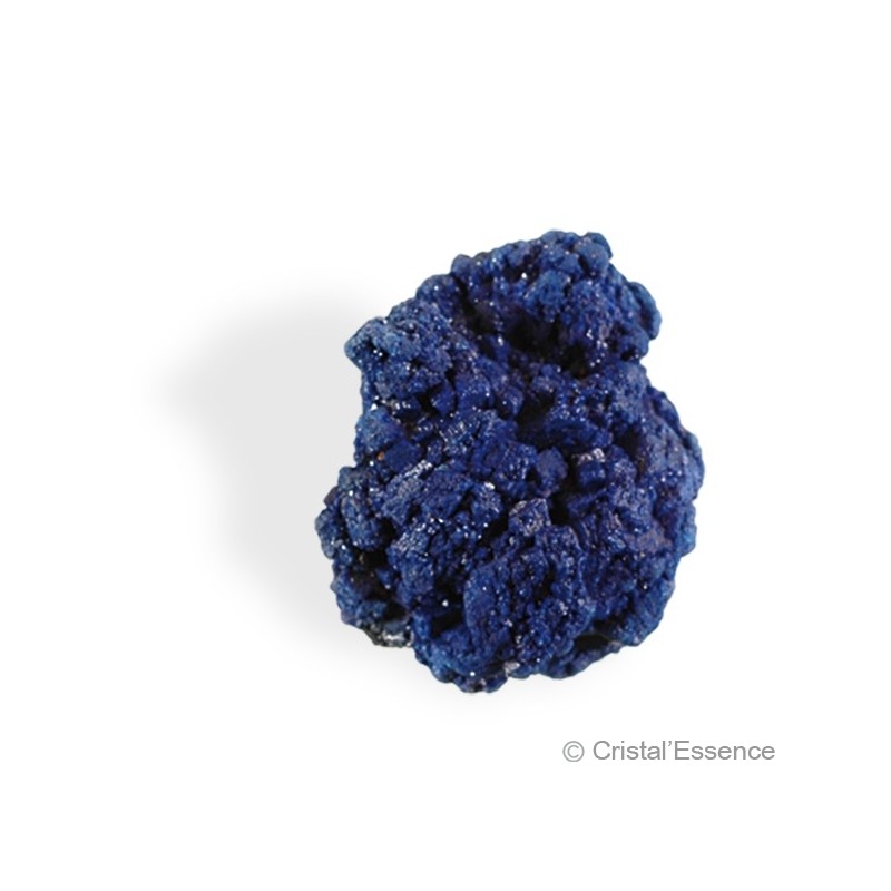 Pierre Azurite du Maroc, rosette, cristallisée