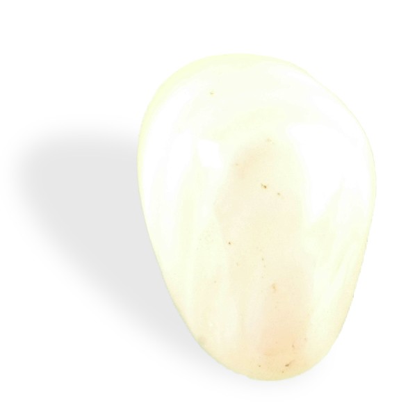 Calcédoine blanche, roulée