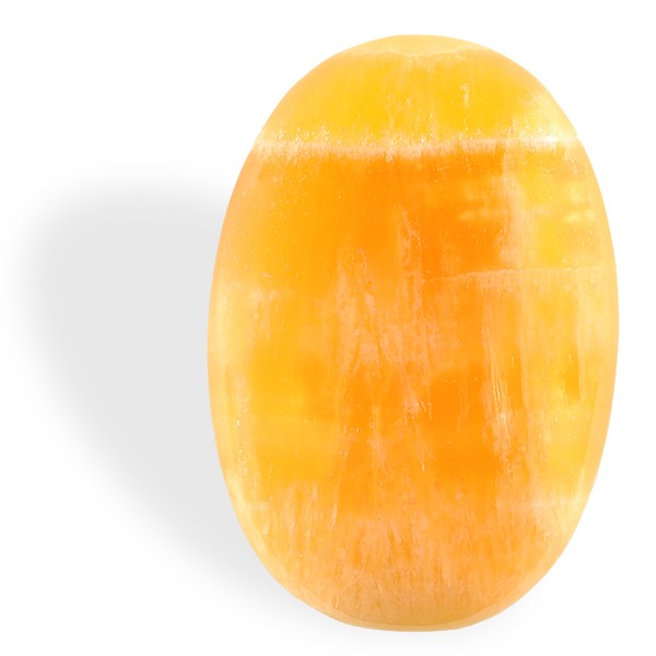 Calcite orange, galet