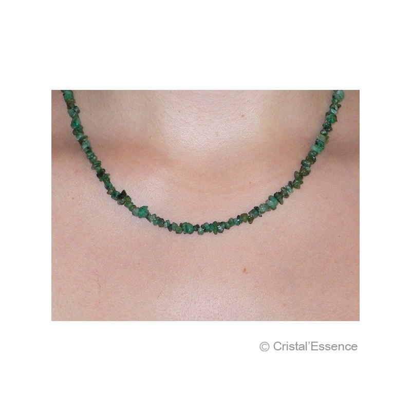 Emeraude, collier baroque