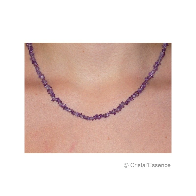 Améthyste, collier baroque