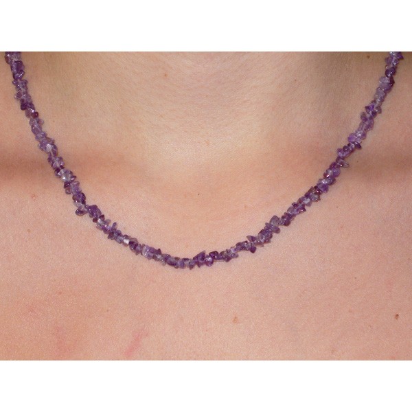 Améthyste, collier baroque