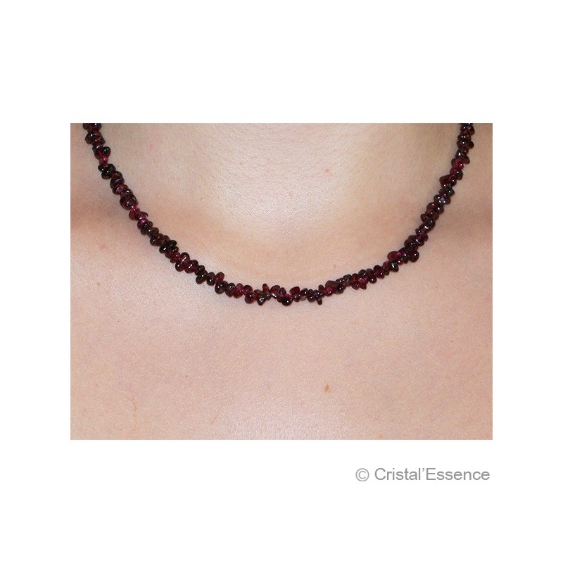 Grenat almandin , collier baroque