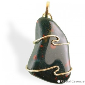 Héliotrope, pendentif plaqué or