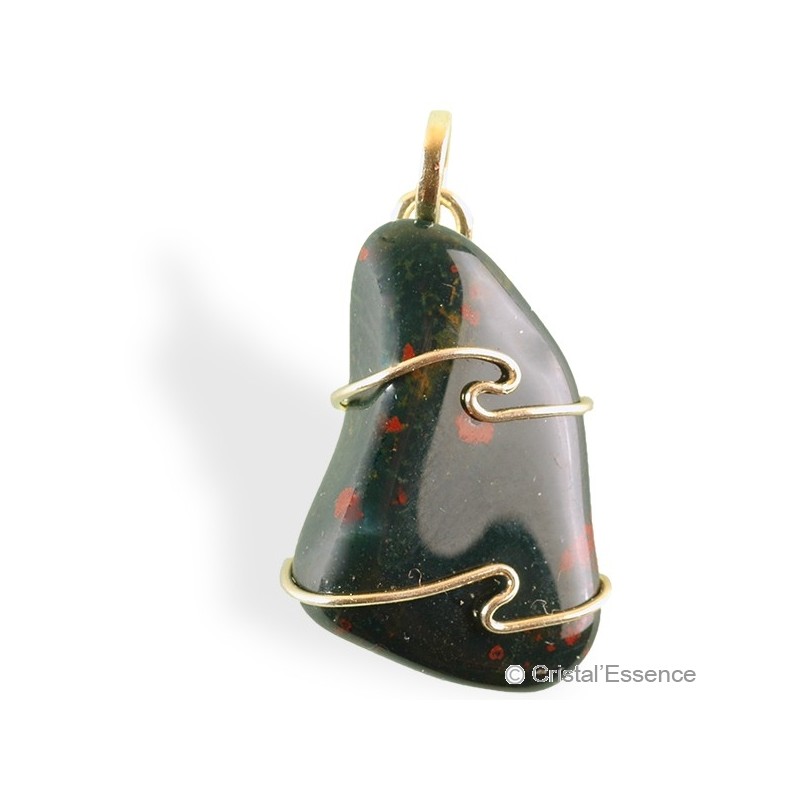 Héliotrope, pendentif plaqué or