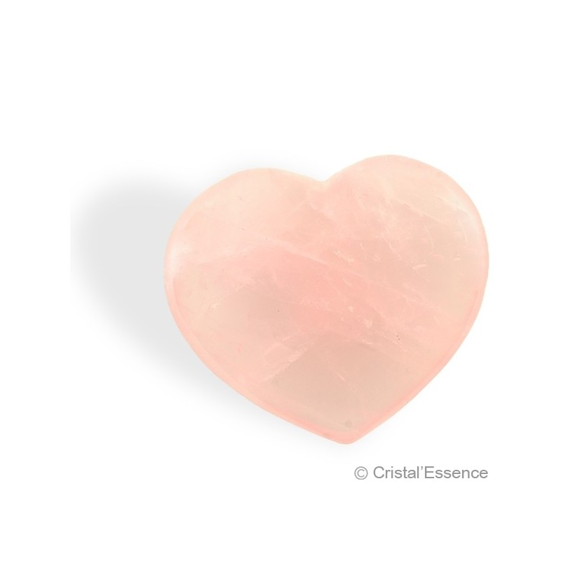 Quartz rose, coeur