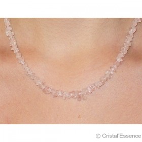 Collier baroque Quartz rose