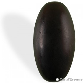 Shiva Lingam noir, poli
