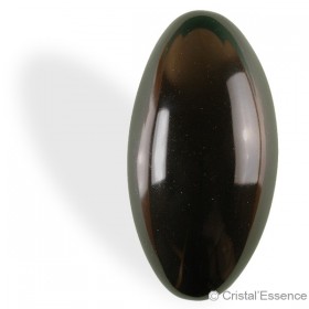 Shiva Lingam noir, brillant