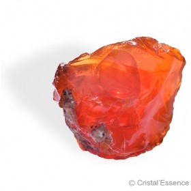 Opale de Feu, brut grande orange foncé 2