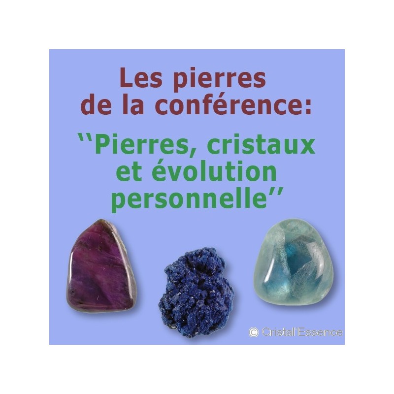 Les pierres et cristaux et l'évolution personnelle