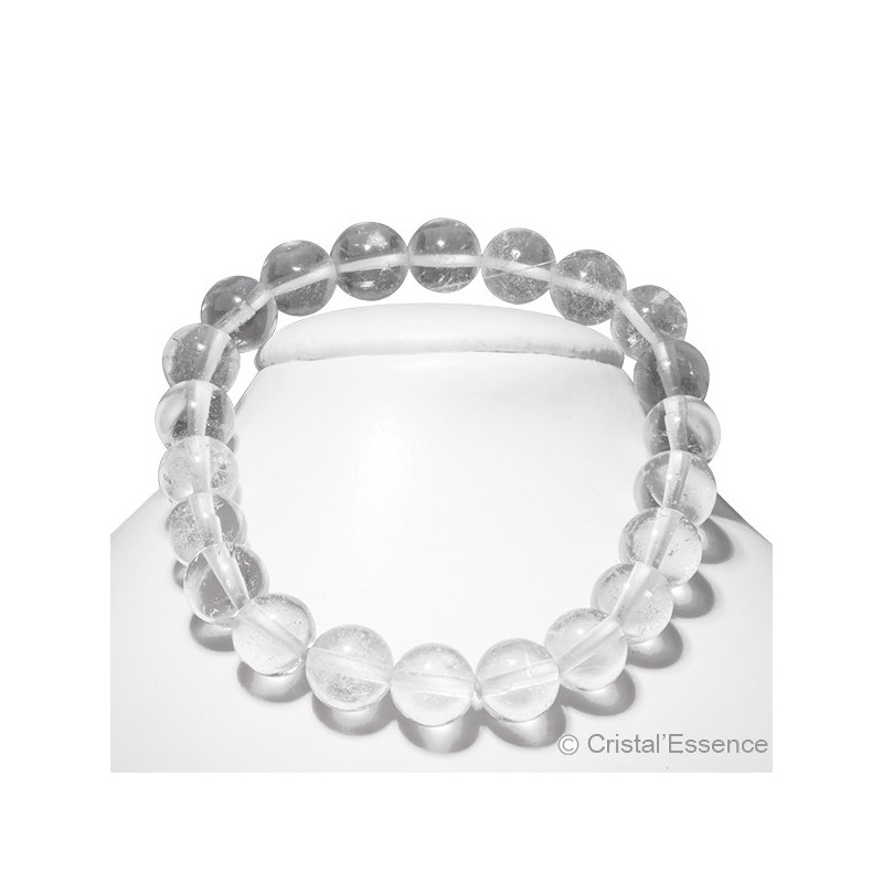 Cristal de roche, bracelet 1, perles 8 ou 6 mm
