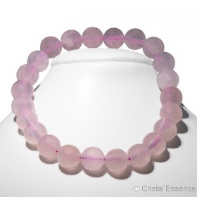 Bracelet pierre Quartz rose, perles 8 mm ou 6 mm