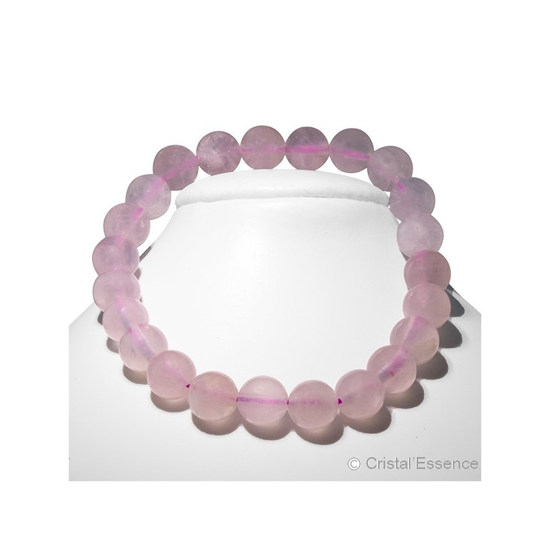  Quartz rose, bracelet perles 8 mm ou 6mm