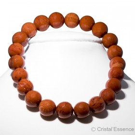 Bracelet Jaspe rouge, perles 8 mm ou 6 mm, pour renforcer la vitalité.
