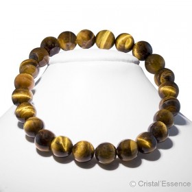 Œil de Tigre roulé, pendentif percé