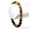 Bracelet Œil de Tigre, perles de 6 ou 8 mm, pour se protéger des influences négatives.