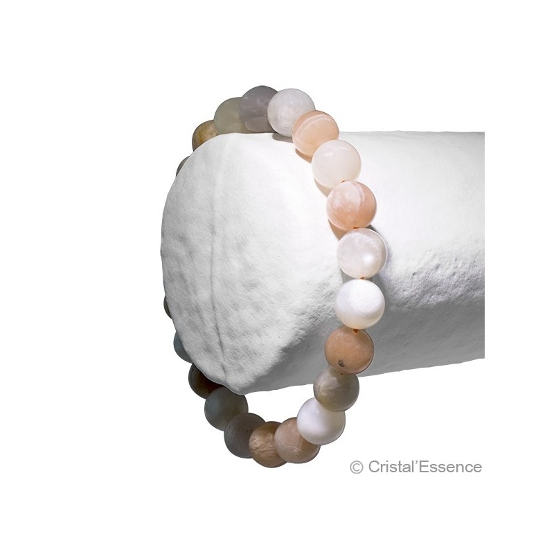 Bracelet pierre de lune blanche - femmes/hommes