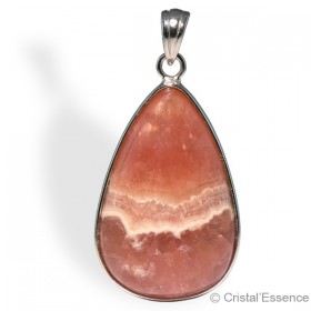 Rhodocrosite, pendentif goutte