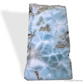 Larimar, plaque 2 polie 2 faces, 81,7 g