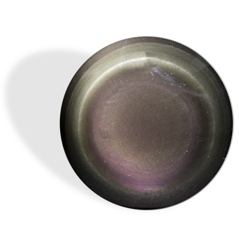 Obsidienne Arc-en-Ciel (ou Œil Céleste), cabochon rond