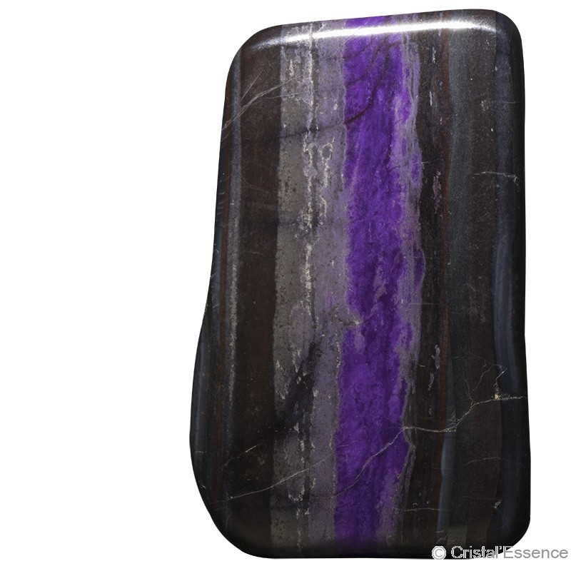Sugilite, plaque  violet/noir