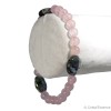 Bracelet "Lâcher-prise", pierre Quartz rose et Séraphinite pour  expérimenter le lâcher prise