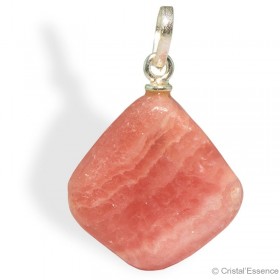 Rhodochrosite, roulée, pendentif attache