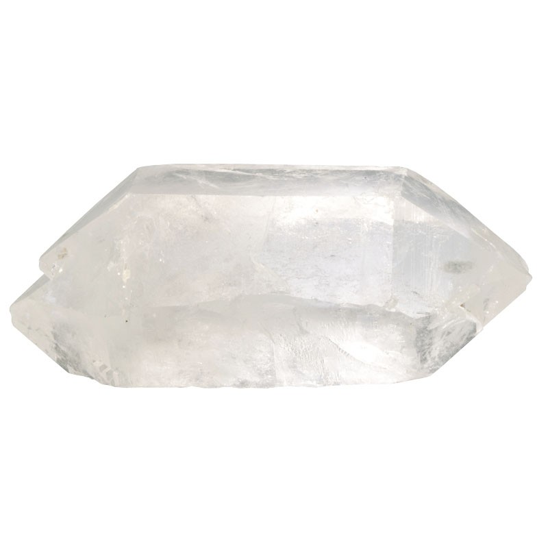Cristal de roche du Brésil, cristal biterminé naturel permet à l'énergie de circuler dans les deux sens