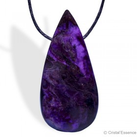 Sugilite, pendentif percé
