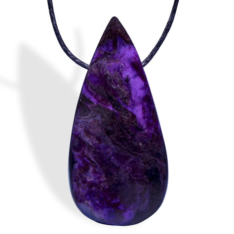 Sugilite, pendentif percé