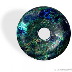 Azurite-malachite, donut