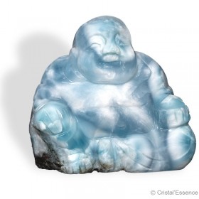 Larimar, taillé, Bouddha