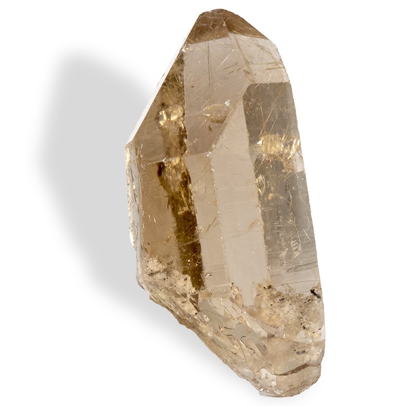 Quartz rutile, cristal fumé