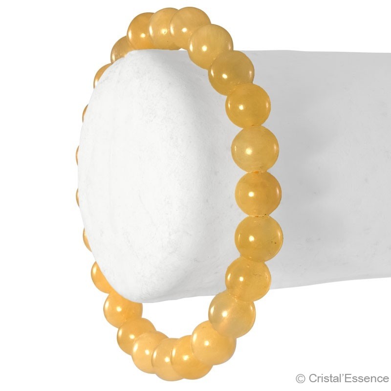 Calcite orange, bracelet perles 8 ou 6 mm
