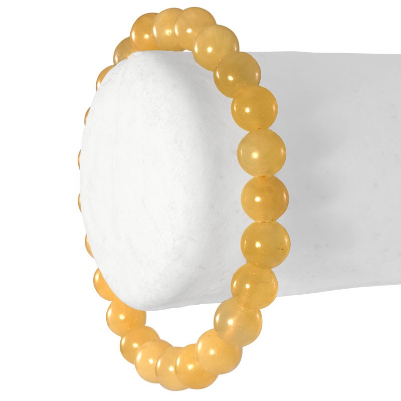 Bracelet Calcite orange, perles 8 ou 6 mm, pour développer la joie de vivre.