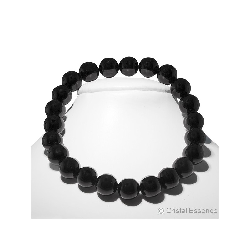 Tourmaline noire, bracelet perles 8 mm ou 6 mm, pour la protection