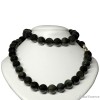 Obsidienne Arc-en-Ciel (ou Œil Céleste), collier perles 8 mm