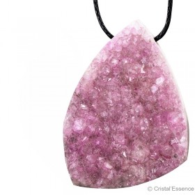 Aphrodite, brut rose très clair, pendentif percé
