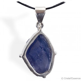 Tanzanite, brut cristallisé, pendentif argent, 9,7 g