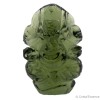 Moldavite taillée en forme de Ganesh, 3,7 g