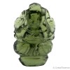 Moldavite taillée en forme de Ganesh, 3,7 g
