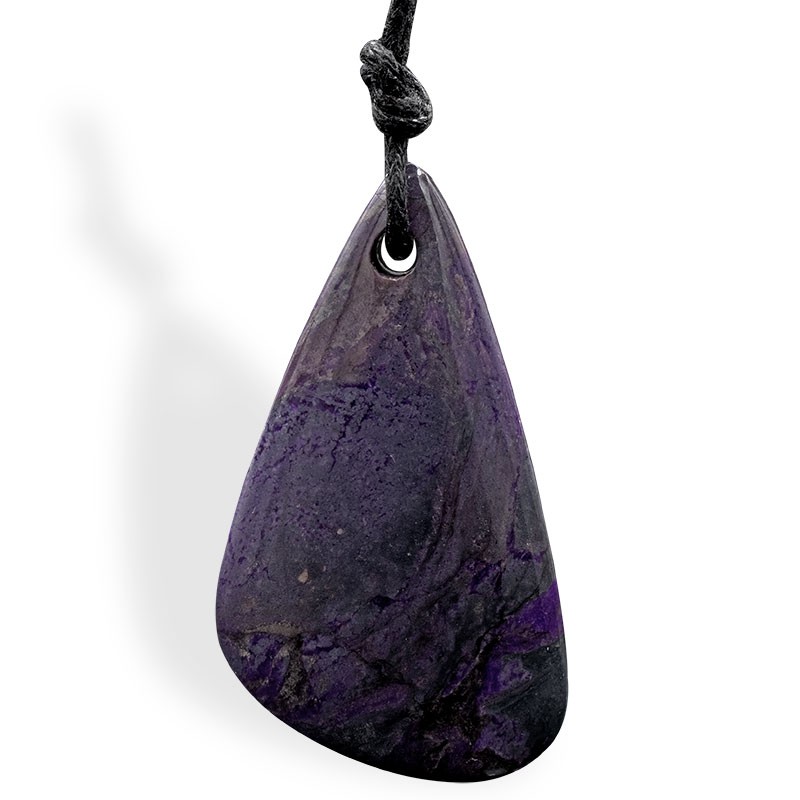 Sugilite, pendentif percé