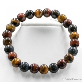 Bracelet "3 oeils", perles 10 mm, 8 mm ou 6 mm