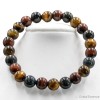 Bracelet "3 Œil", Œil de Tigre, Œil de Taureau, Œil de Faucon, perles de 6, 8 ou10 mm, pour développer la protection.