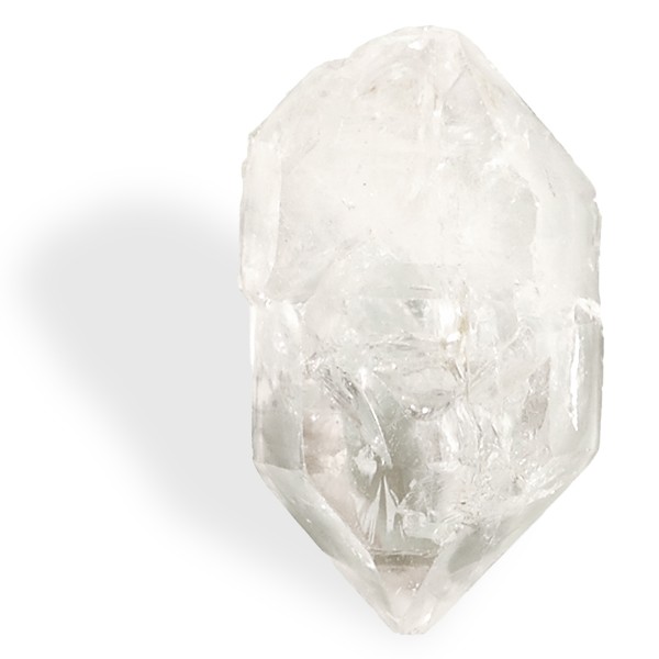 Cristal de roche du Tibet, cristal biterminé ambré pour développer force intérieure