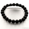 Bracelet Spinelle noir, perles de 6,5 ou 8 mm, pour se protéger de la magie noire.