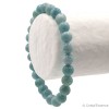 Bracelet pierre Larimar en perle de 7 à 9 mm pour la gestion du stress et de la colère